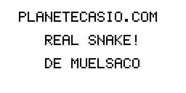 Planète Casio - Jeu Casio de direction ou tir - Real snake - muelsaco - Calculatrices