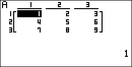 création d'une matrice Basic Casio 1