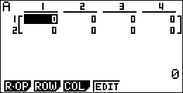 création d'une matrice Basic Casio 2