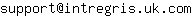 Email address, replace the 【arobase】 with a @ and ▶ with a . : support【arobase】intregris▶uk▶com