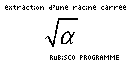 Planète Casio - Programme Casio - Racine carree - rubisco - Calculatrices