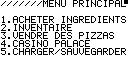 Planète Casio - Jeu Casio de strategie - Pizza frenzy - Marc Denis - Calculatrices