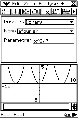 Planète Casio - Cours Casio de maths - Analyse Fourier - tancredi - Calculatrices