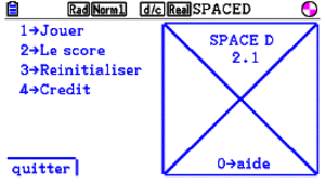 Planète Casio - Jeu Casio de direction ou tir - SpaceD Color - alphacreator - Calculatrices