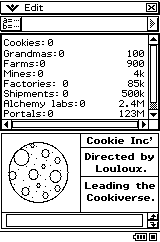 Planète Casio - Jeu Casio de strategie - Cookie inc cp - louloux - Calculatrices