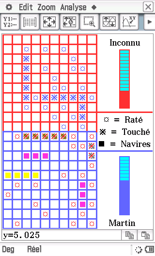 Planète Casio - Jeu Casio de reflexion - Bataille Navale - martinusdu42 - Calculatrices