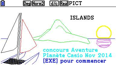 Planète Casio - Concours Casio - Islands - fabcvlr - Calculatrices