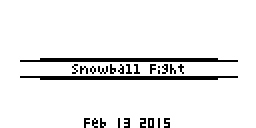 Snowball Fight