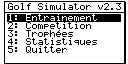 Planète Casio - Jeu Casio de direction ou tir - Golf Simulator - dragonbleu - Calculatrices