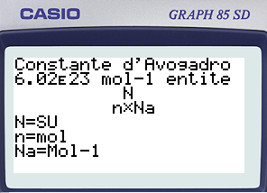 Planète Casio - Cours Casio de physique - La mole cour PH - Akwellan - Calculatrices