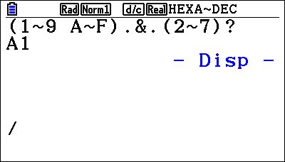 Planète Casio - Programme Casio de conversion - Hexa to ASCII - Majdrab - Calculatrices
