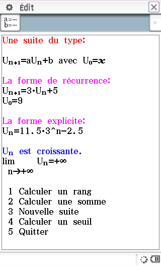 Les suites