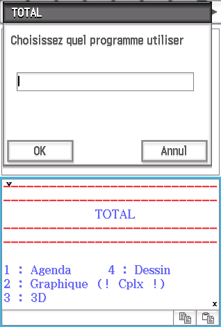 Planète Casio - Programme Casio - TOTAL - mastermokemo - Calculatrices