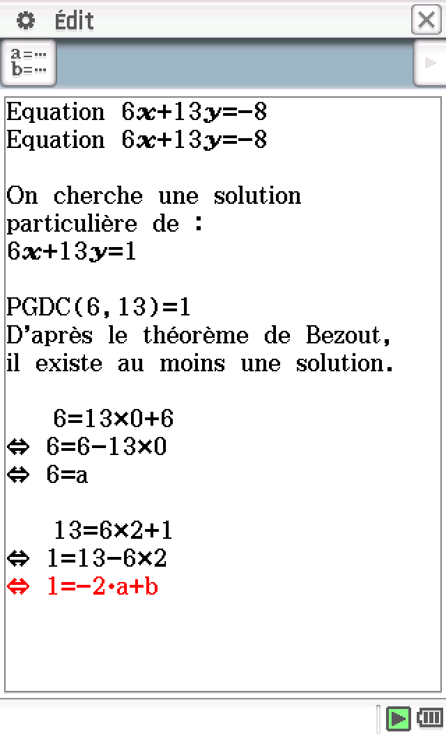 Planète Casio - Cours Casio de maths - Diophantienne - hashby - Calculatrices