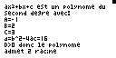 Planète Casio - Cours Casio de maths - Second Degré - Rader - Calculatrices