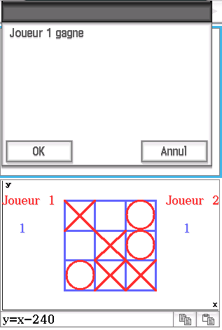 Planète Casio - Jeu Casio de reflexion - Morpion - mastermokemo - Calculatrices