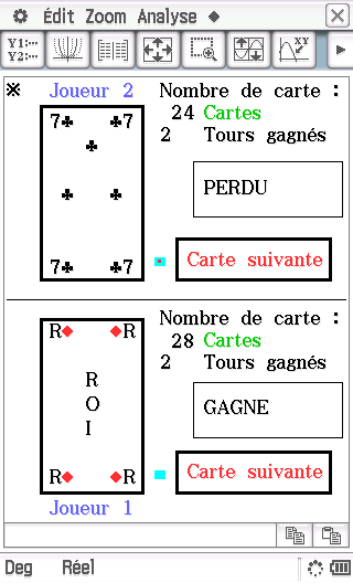 Planète Casio - Jeu Casio - La Bataille - hashby - Calculatrices