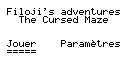 Planète Casio - Jeu Casio de role ou rpg - The Cursed Maze - Filoji - Calculatrices