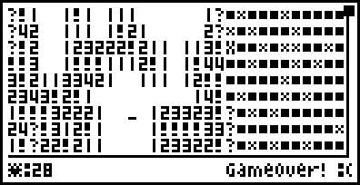 Planète Casio - Jeu Casio de strategie - Démineur - RedCMD - Calculatrices