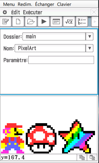 Planète Casio - Programme Casio de graphisme - PixelArt - mastermokemo - Calculatrices