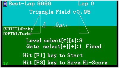 Planète Casio - Jeu Casio action ou sport - Triangle Field - sentaro21 - Calculatrices