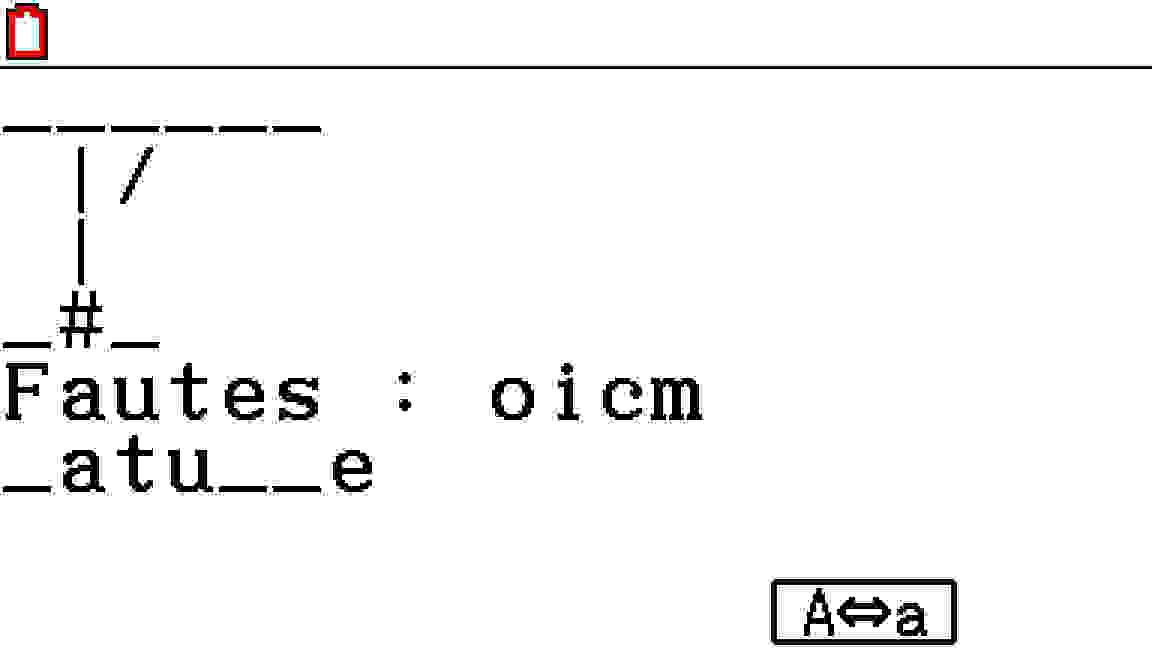 Planète Casio - Jeu Casio de reflexion - Pendu Python - massena - Calculatrices