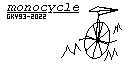 Planète Casio - Jeu Casio action ou sport - Monocycle - Gky93 - Calculatrices