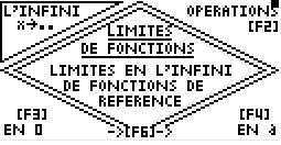 Planète Casio - Cours Casio de maths - Limites - pylaterreur - Calculatrices