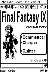 Planète Casio - Jeu Casio de role ou rpg - Final fantasy ix - mccyrille - Calculatrices