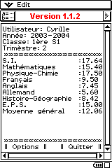 Planète Casio - Programme Casio - Moyenne - mccyrille - Calculatrices