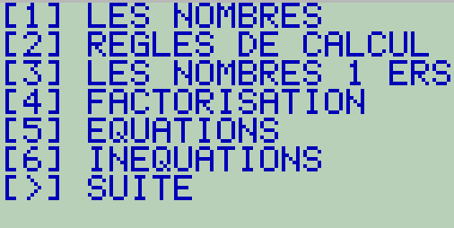 Planète Casio - Cours Casio de maths - Cours maths 2nde - phcorp - Calculatrices